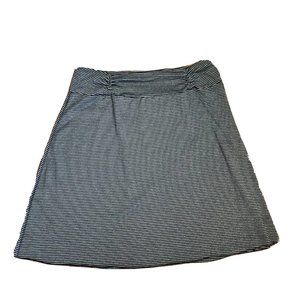 TRANQUILITY by Colorado Clothing Black Gray Striped Pull On Skirt Womens XXL